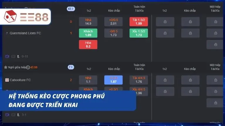 Hàng trăm hình thức dự đoán kết quả hấp dẫn được cập nhật liên tục