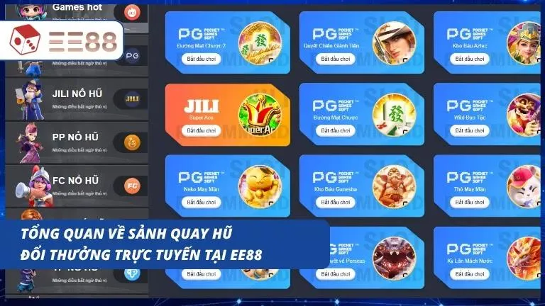 Khám phá sảnh quay thưởng trực tuyến hot