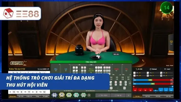 Thế giới giải trí phong phú đáp ứng hoàn hảo nhu cầu người tham gia